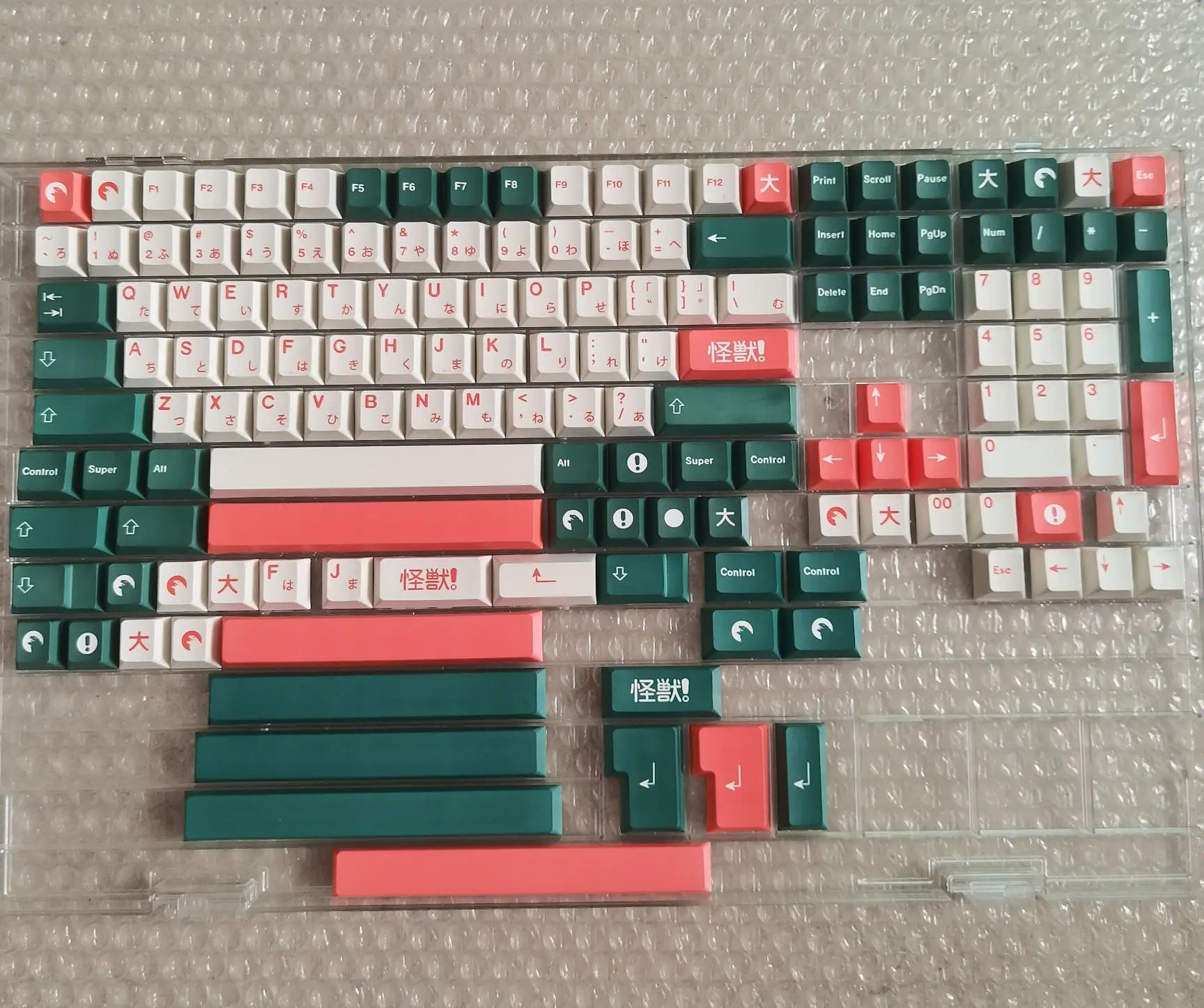 1 Set GMK Kaiju Keycaps PBT Dye Sublimation Key Caps Cherry Profile Keycap With ISO Enter 6U 6.5U 7U Spacebar