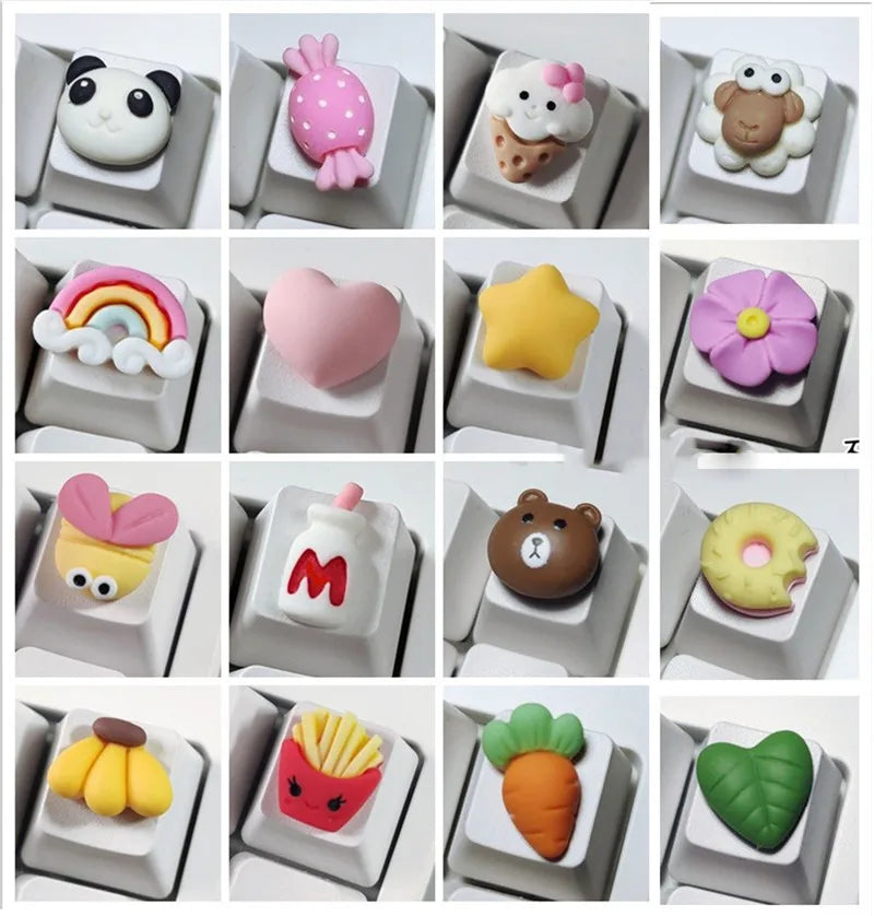 Cartoon Cute DIY Keycaps Esc Mechanical keyboard Caps Cherry Mx Lovely Personalized Custom Key Cap Gamer
