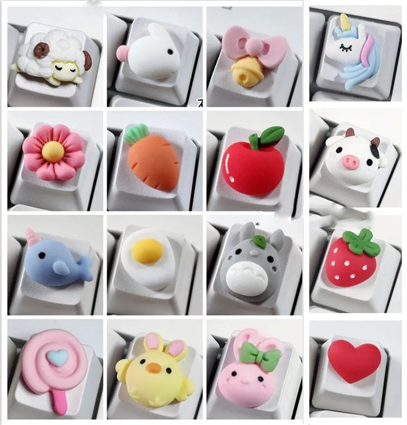 Cartoon Cute DIY Keycaps Esc Mechanical keyboard Caps Cherry Mx Lovely Personalized Custom Key Cap Gamer