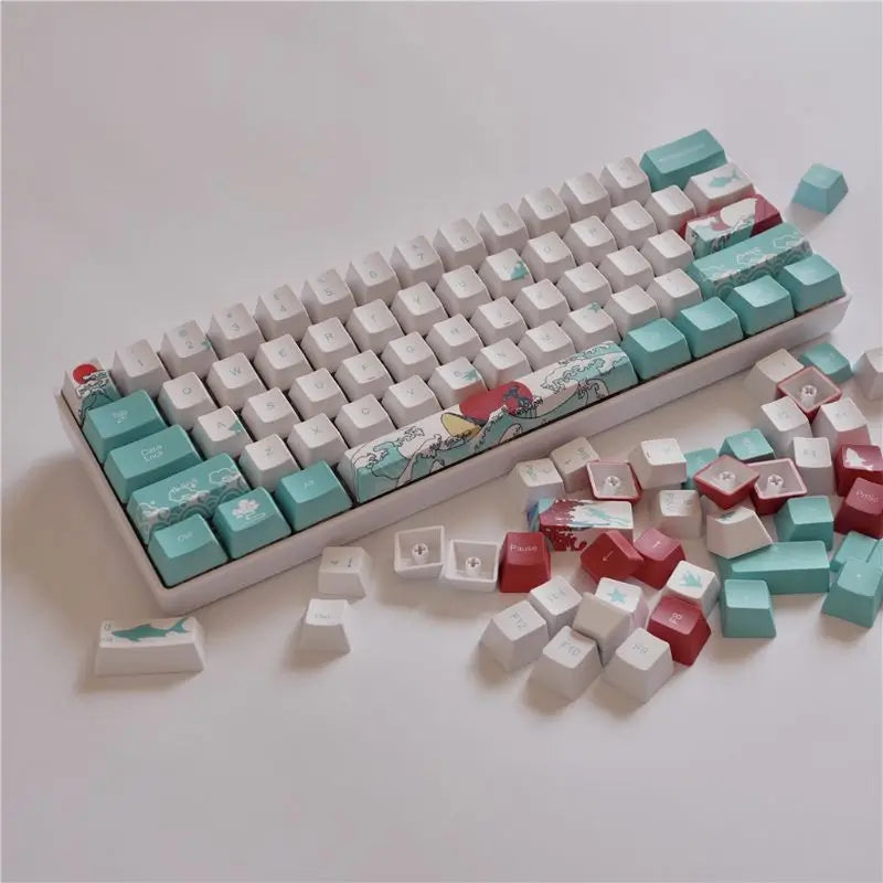 4 Keys Esc Entre 6.25u Spacebar Replacement Keycap  PBT Five Sides Dye-Subbed Oem Profile Key cap for Mechanical Keyboard