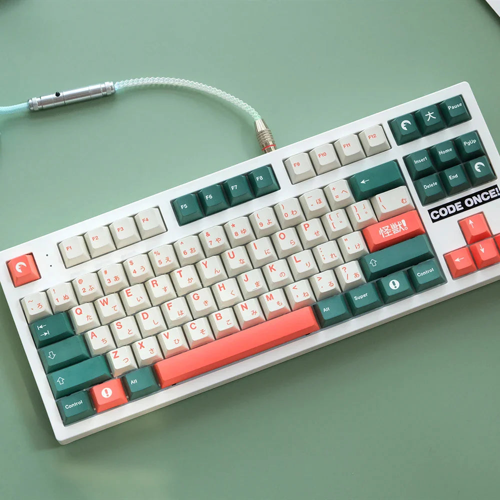 1 Set GMK Kaiju Keycaps PBT Dye Sublimation Key Caps Cherry Profile Keycap With ISO Enter 6U 6.5U 7U Spacebar