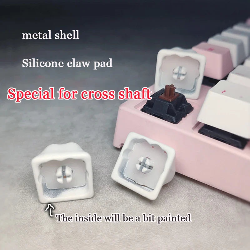 Cat Paws Keycaps For Mechanical Keyboard Animation Metal Custom Keycap Buttons Key Cap For Cherry Mx Switch Artisan keycaps