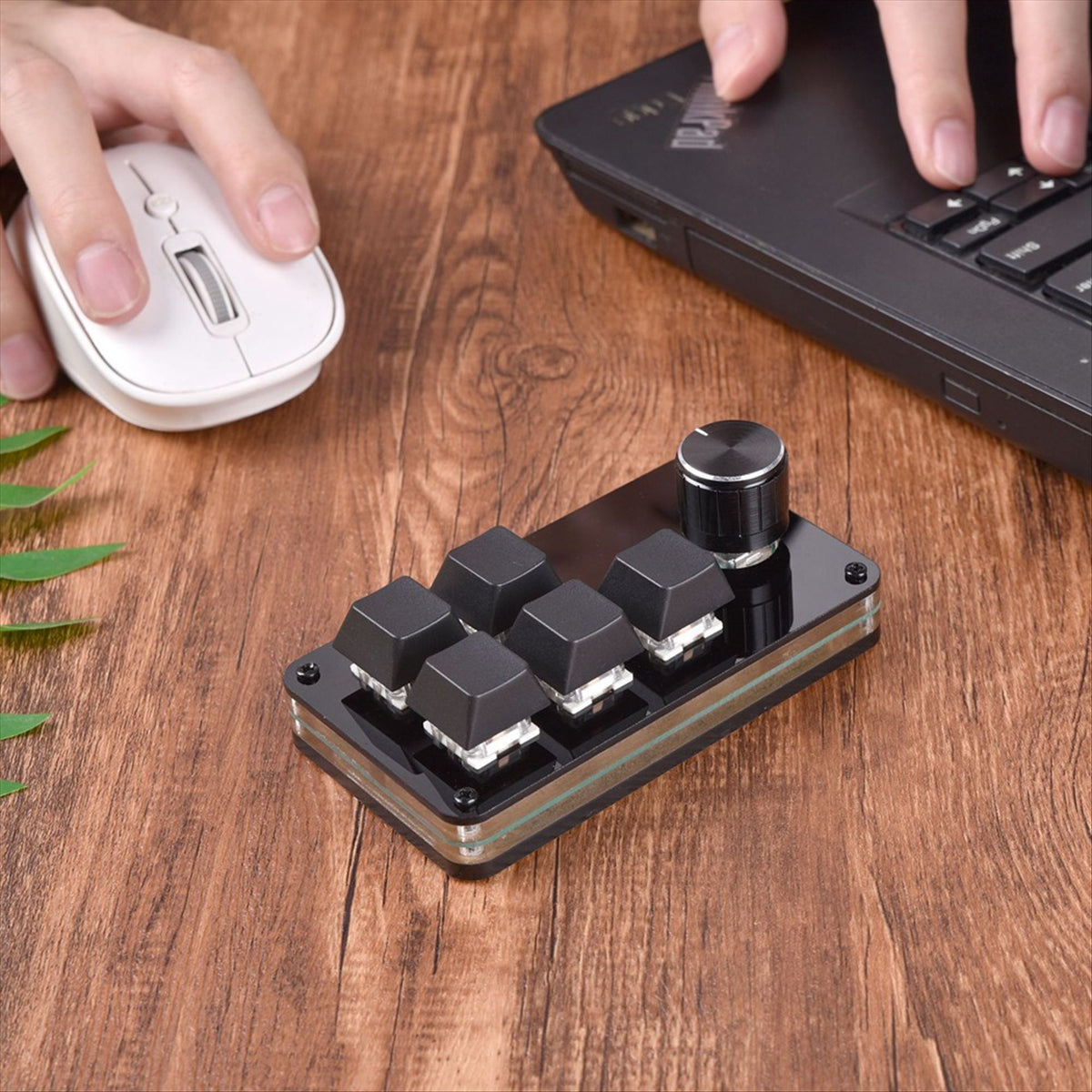 Mini Keyboard 5 Key 1 Knob Gamer Programmable Keyboard DIY Hot Swap Customization Mechanical Keyboard Macro Keypad