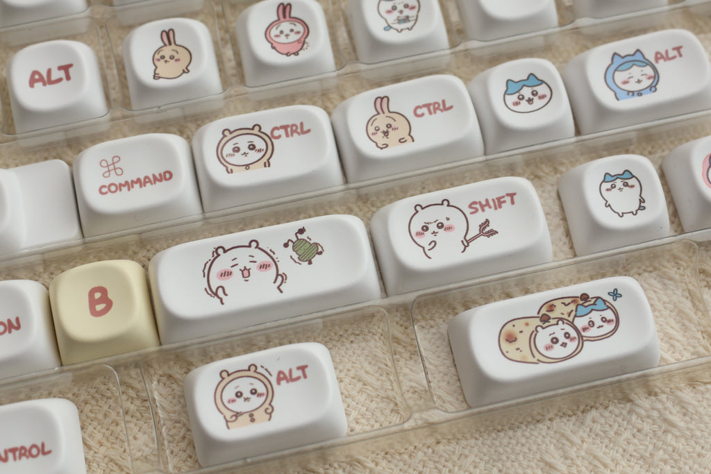144 Keys/set Kohachi Keycaps MOA Profile GMK PBT Cute Anime Keycaps for Mechanical Keyboard Dye Sublimation Gaming Keycap