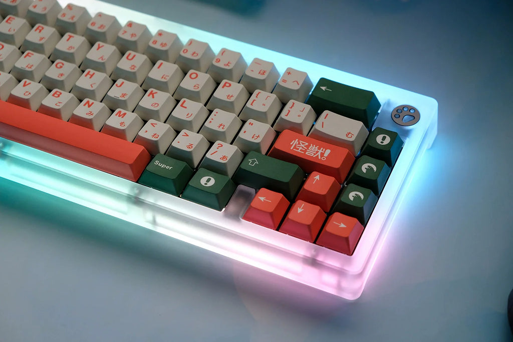 1 Set GMK Kaiju Keycaps PBT Dye Sublimation Key Caps Cherry Profile Keycap With ISO Enter 6U 6.5U 7U Spacebar