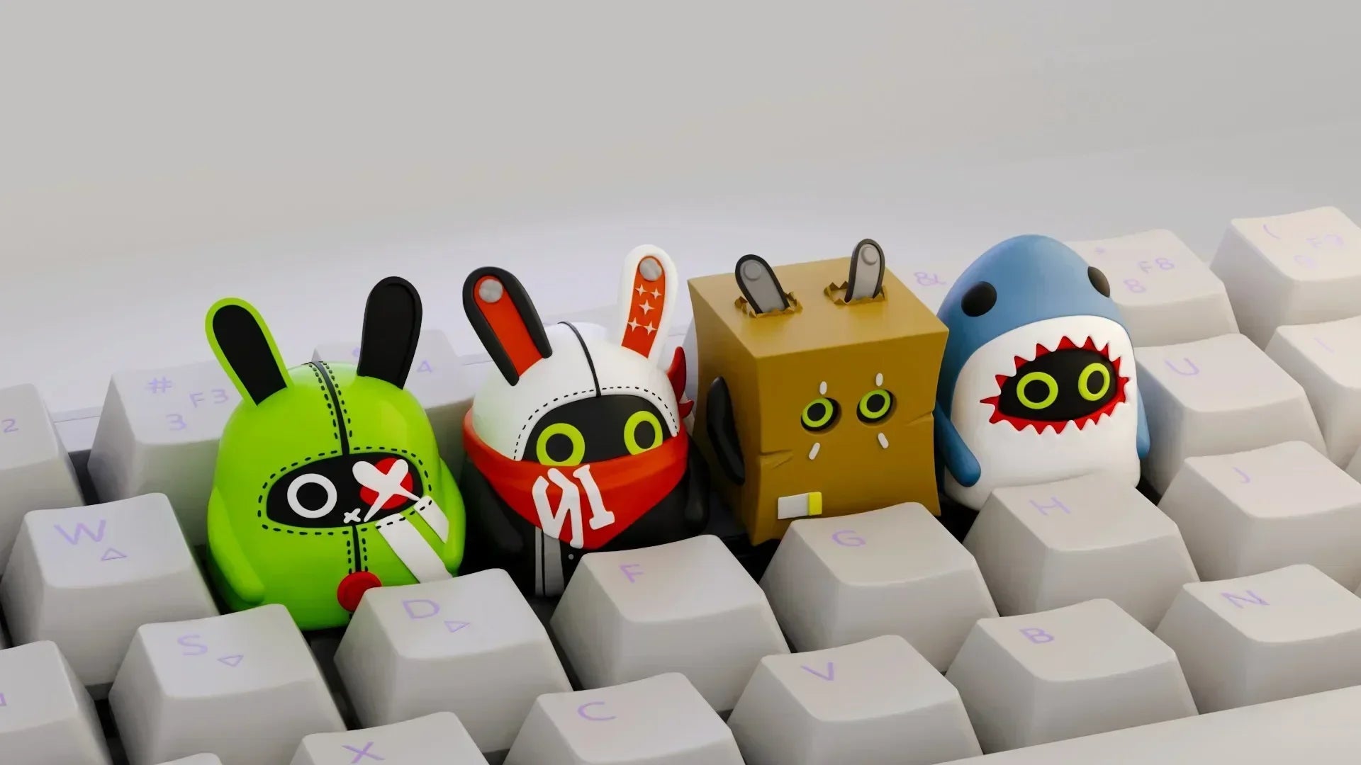 Zenless Zone Zero Keycap Custom Ellen Joe Amime Artisan Keycap Cute Kawaii Korean Point  Key Caps Mechanical Keyboard Accessory