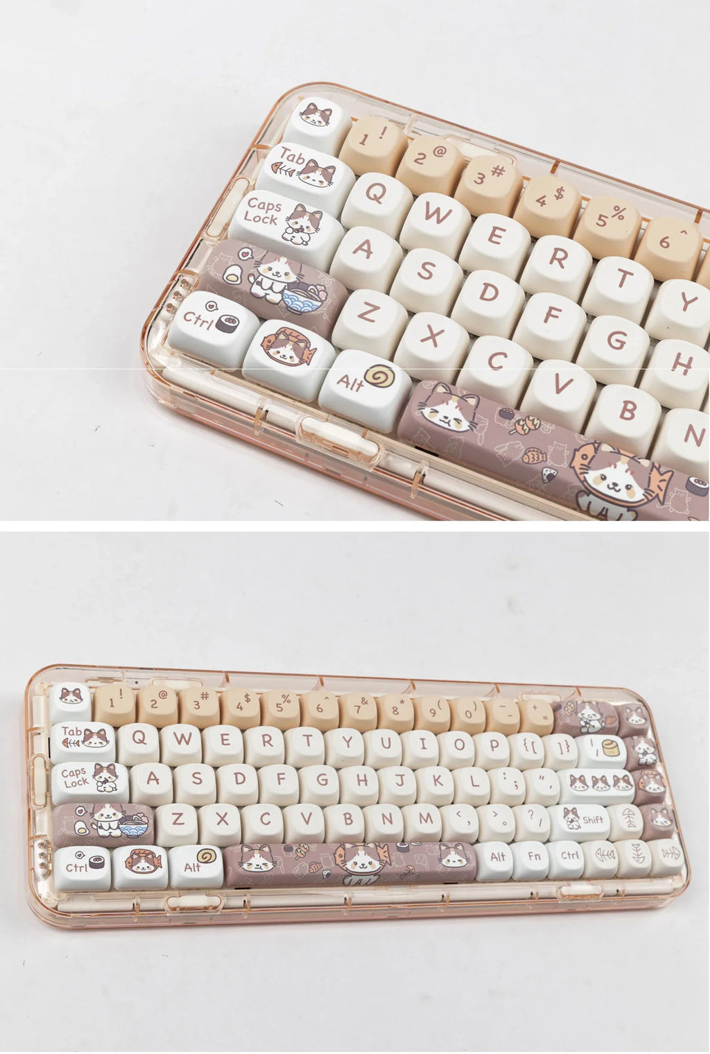 142 Keys MOA Profile Cartoon Theme Keycaps Thermal Five-side Dye-Sublimation Customized Key Caps Kit for Mechanical Keyboard