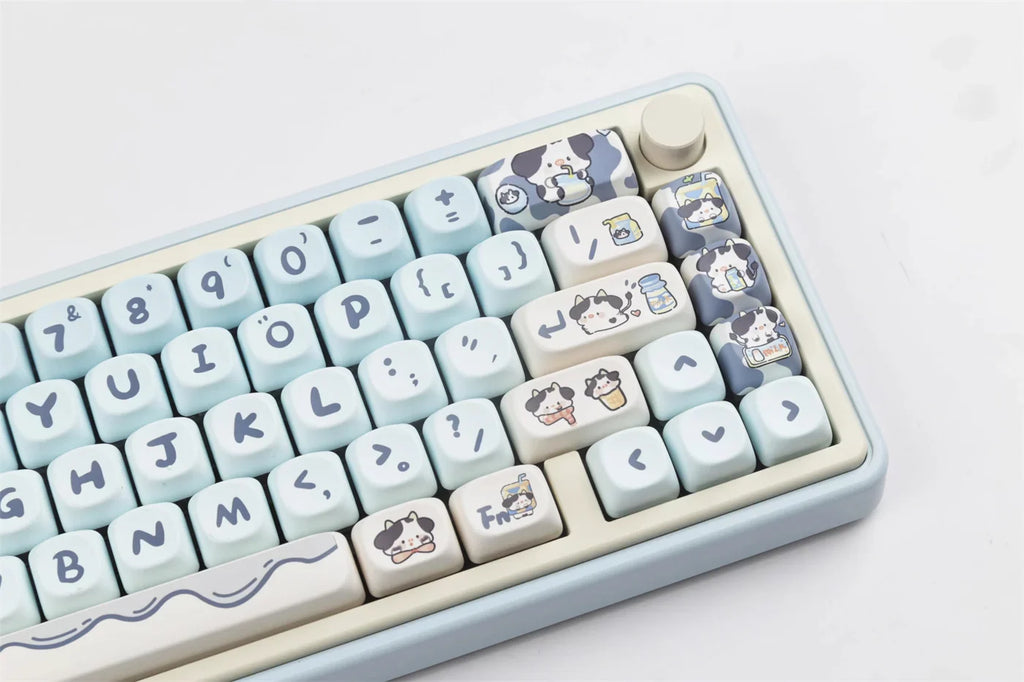 142 Keys MOA Profile Cartoon Theme Keycaps Thermal Five-side Dye-Sublimation Customized Key Caps Kit for Mechanical Keyboard