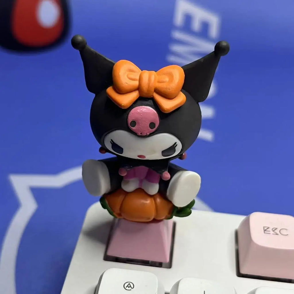 Diy Keycap Kawaii Sanrio Kuromi My Melody Cute Cartoon Sublimation Creativity Resin Mechanical Keyboard Keycaps Personality Gift