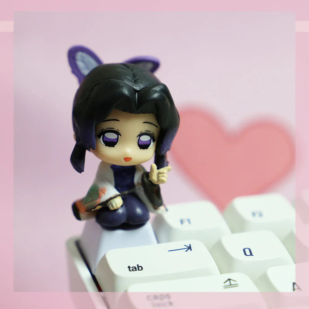 Cute Stereo Anime Keycaps For Mechanical Keyboard Caps PBT Personalized Cherry MX Artisan Custom Pink ESC Keycap