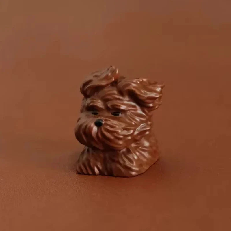 Cute Animal Resin Keycap Wind Blown Puppy Customized Key Caps MX Switch Keycaps for Mechanical Keyboard Caps PC Accessories Gift