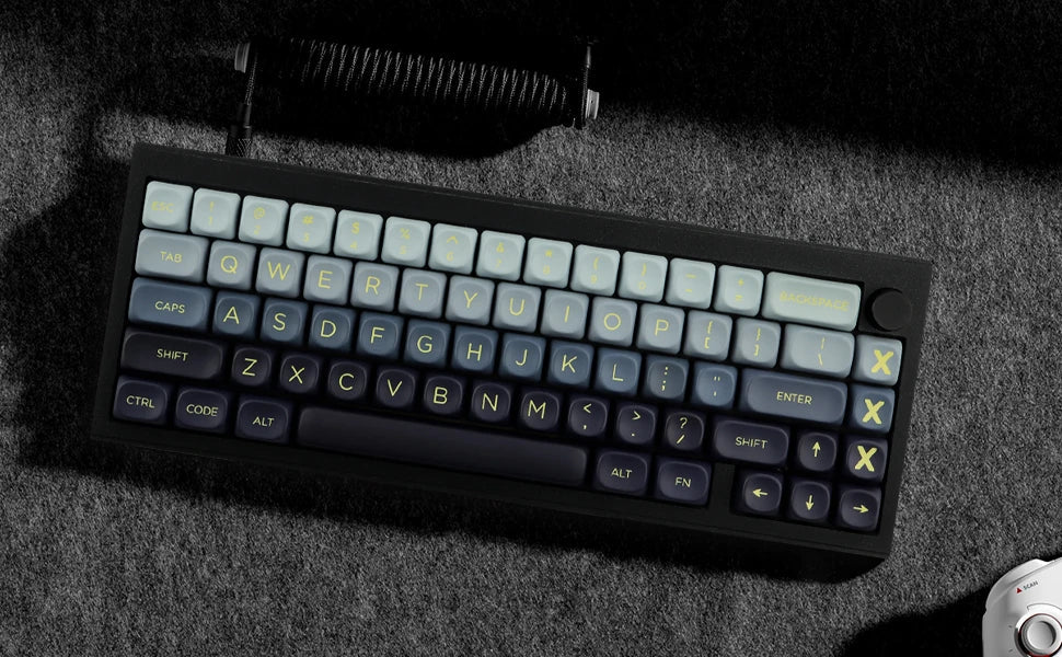 Mountain Range Keycap Set PBT MOA Profile DYE-Sublimation 143 Keys for Mechanical Keyboards