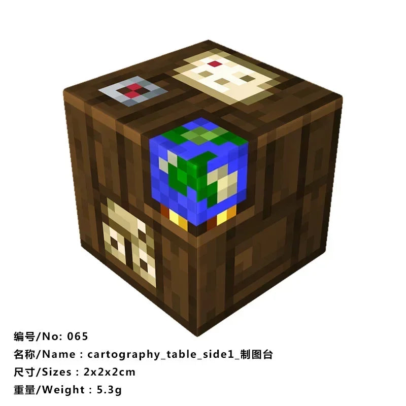10pcs Minecraftinglys Magnetic Blocks Anime Children Puzzle Assembled Toy Doll Mini Magnetic Cube Model Kids Construction Toys
