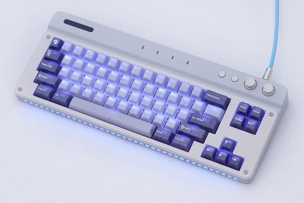 TAC T2 Keyboard Kit Wired Custom CNC Baked Enamel Electrophoresis 65% Configuration Ship Shell Structure PC Positioning Board