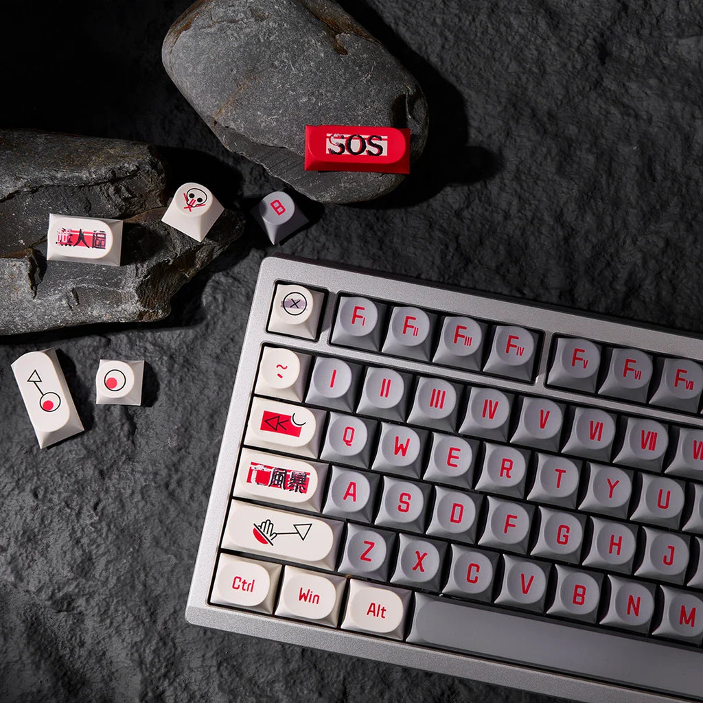 Transparent Keycaps PC 170 Keys Set for Mechanical Keyboard Keycap Accessories Personalized Customization DDA Profile Keycaps