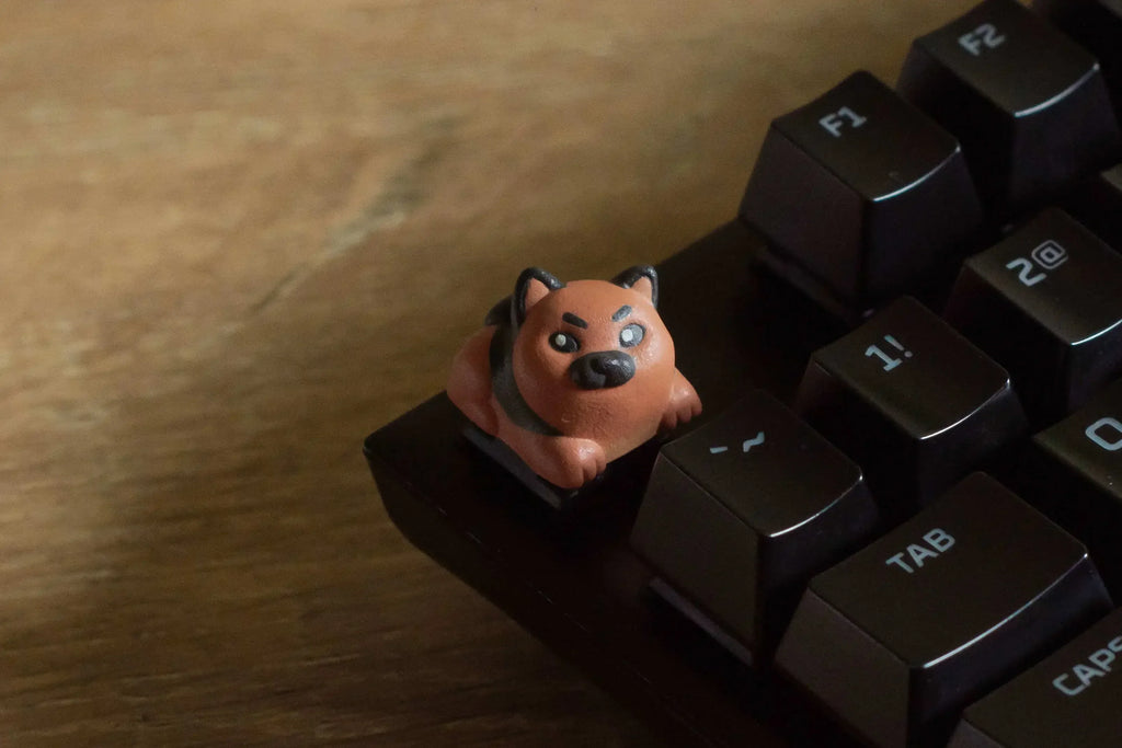 ECHOME Artisan Keycaps Shiba Dog Custom Animal Cute Keycap Resin Keyboard Cap Cartoon Pet KeyCap Mechanical Keyboard Accessories