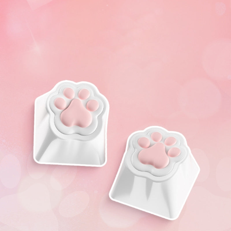 3D Soft Silicone ABS Cat Claw Base Keycap Compatibility for MX Structure Switches Mechanical Keyboards DIY Decoration