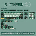 SLYTHERIN Theme Keycaps Cherry/MDA Profile Personalized Cartoon Keycap For Mechanical Keyboard with 7U and ISO key cap