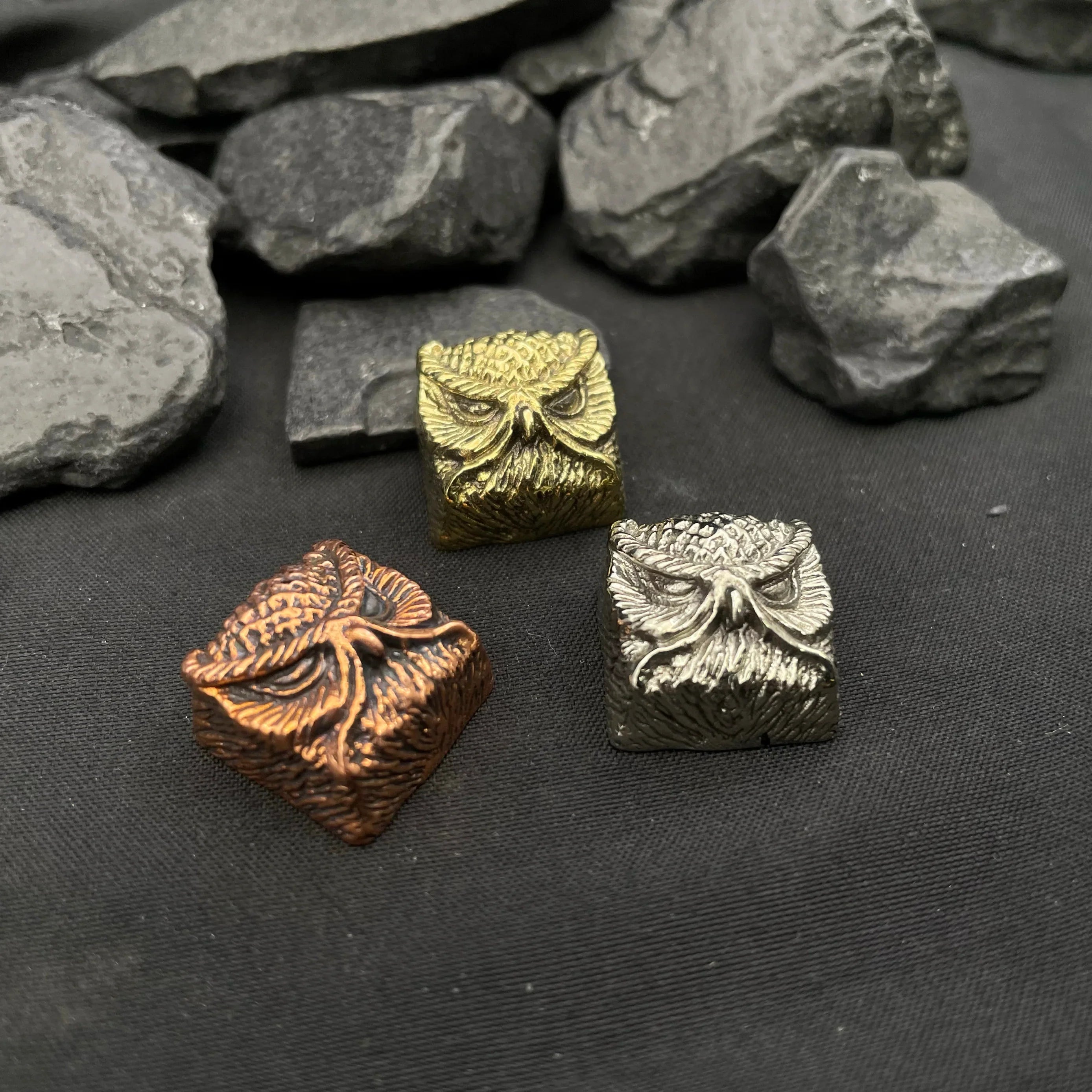 Pure Copper Point Keycap Owl Original Personality Customized Artisan Keycaps Cross Axis Universal Mechanical Keyboard Accessory