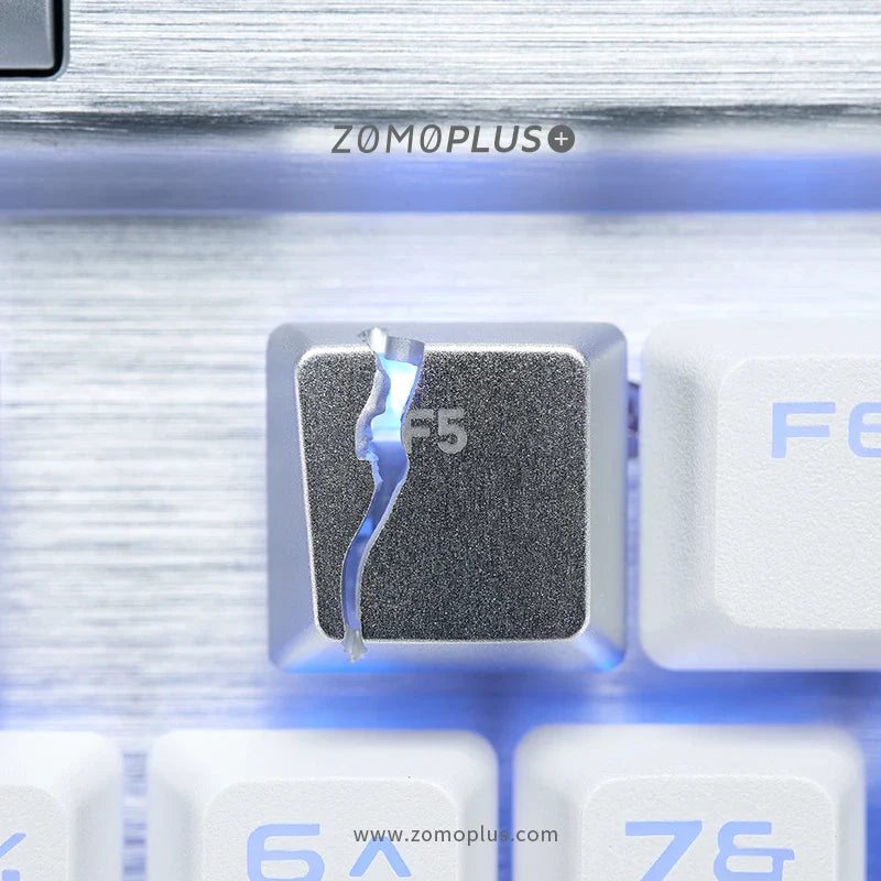 Broken F5 Keycap Customized Keyboard Metal Replacement Key for Keyboard Cross Axis Keyboard Creativity Split Page Refresh Keys
