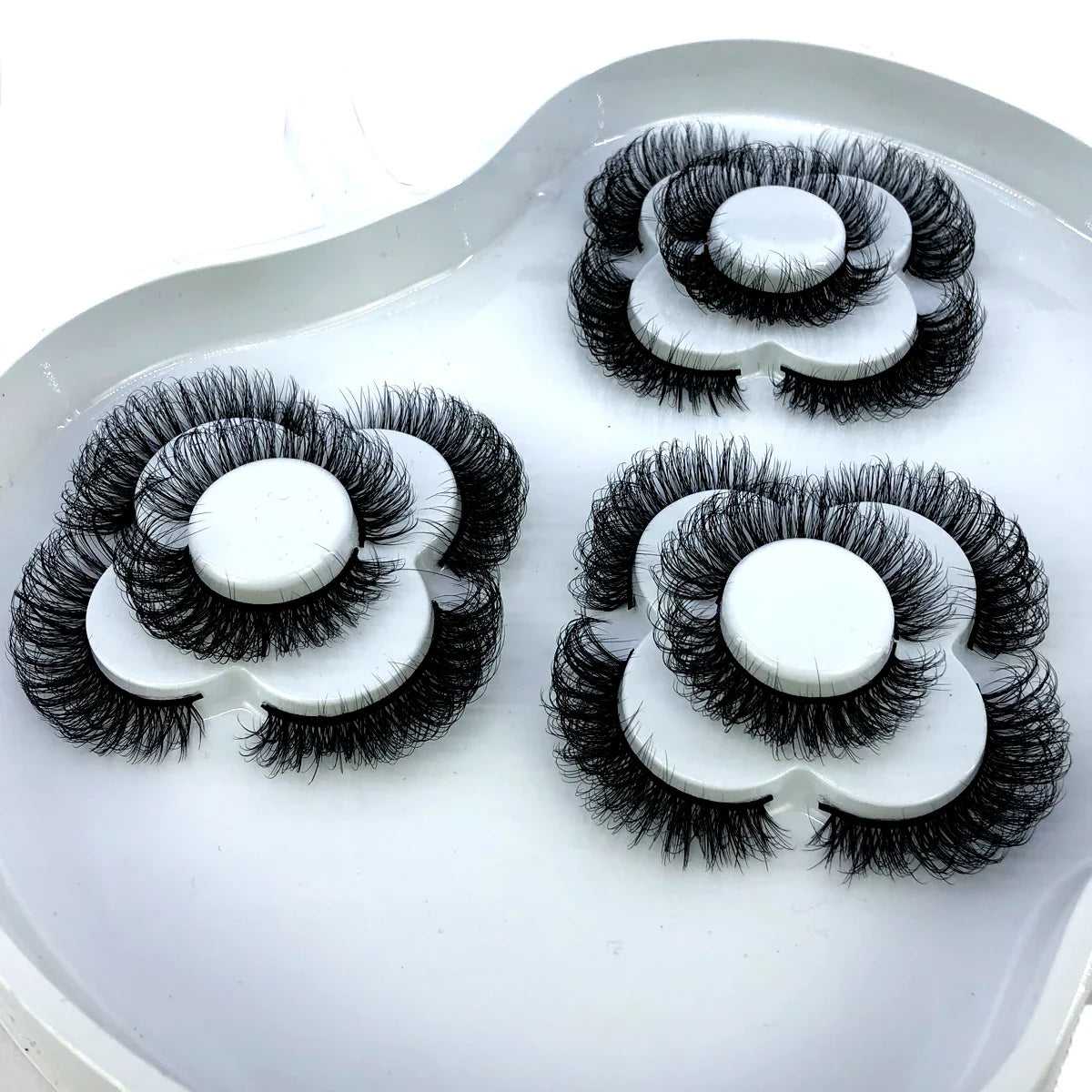 9 Pairs 8-25 mm 3d Mink Lashes Bulk Faux with Custom Box Wispy Natural Mink Lashes Pack Short Wholesales Natural False Eyelashes