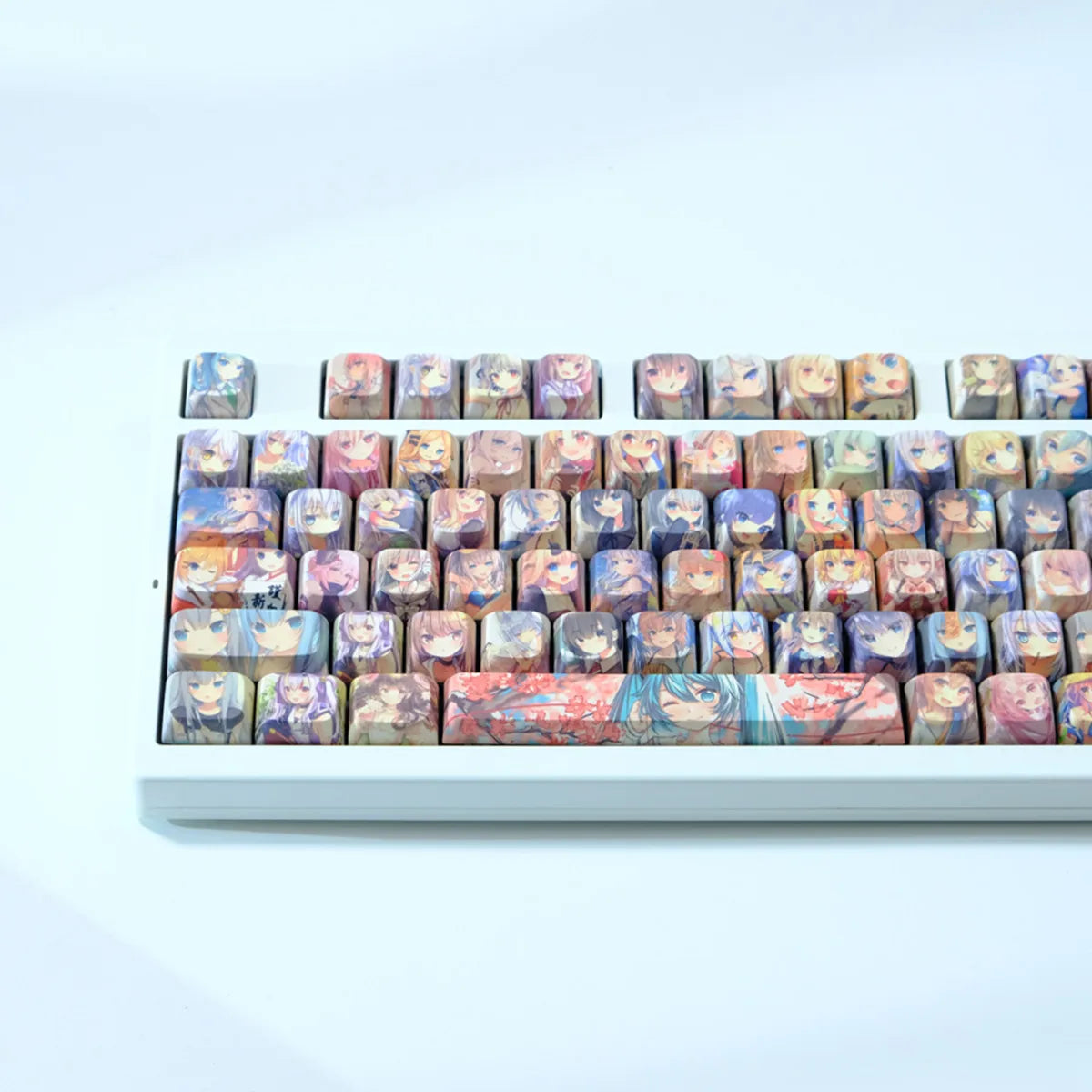 Color Anime Keycaps Personalized Customization Cartoon Anime 126 Key PBT Mechanical Keyboard Keycap MOA Profile Keycap Accessory