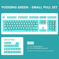 129 Keys Mechanical Keyboard PBT Pudding Keycaps Two-color Injection Molding OEM Character Translucent Keycap for All Keyboards