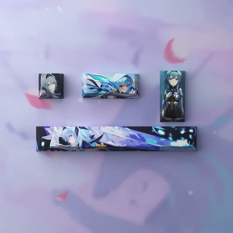 New Genshin Impact Keycaps DIY Anime Keyboard Cap Cherry Profile Pbt R4 Customl Mechanical Keyboard Decorative Accessories Gifts