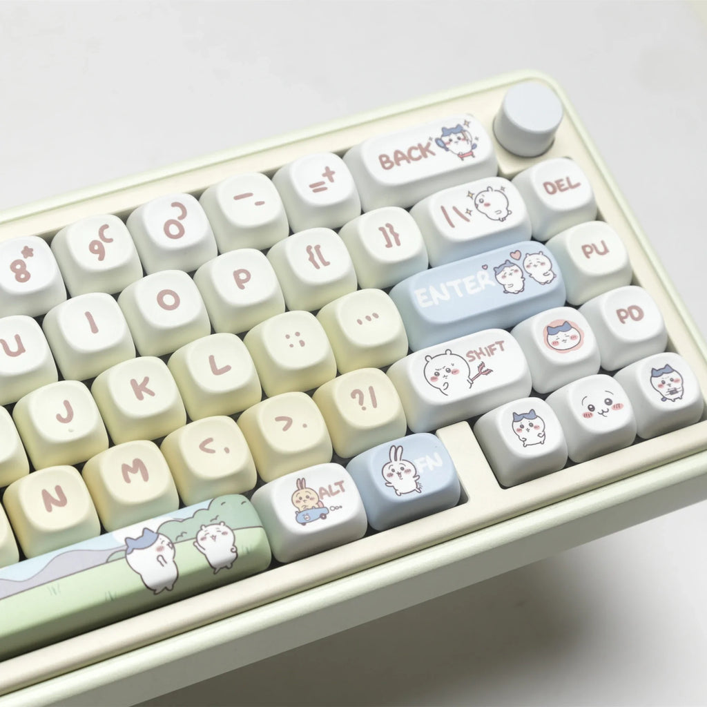 144 Keys Xiaoba Keycaps PBT Keycaps Five-sided Sublimation MOA Profile Keycaps For MX Switch Gaming Mechanical Keyboard Keycap