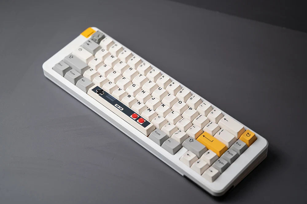 Retro Gamepad Keycap 6.25u spacebar Artisan Keycap ABS Material For MX switches for Gaming Mechanical keyboard Black White