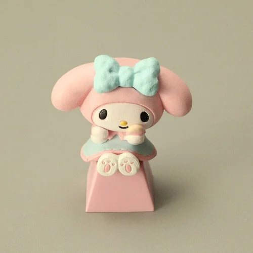 Diy Whitewasher Kitty Personalized Keycap Melody Cute Big Ear Dog R4 Mechanical Keyboard Keycap