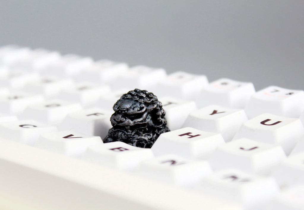 IDeal OEM Resin Keycaps Cherry MX Corss Switch Mechanical Keyboard No Backlit ESC F Zone Keycaps Lion Carved Customize Key Cap