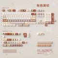 Autumn Colors of England Theme Keycaps Set PBT Keyboard Caps Custom 152 Keys Cherry Profile  Keycaps for Mechanical Keyboard