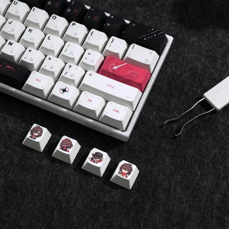 Keycaps for Keyboard with Japanese Layout Anime Keycaps PBT Dye-Sublimation Thick Keycaps Cherry Profile133 134 135Keys