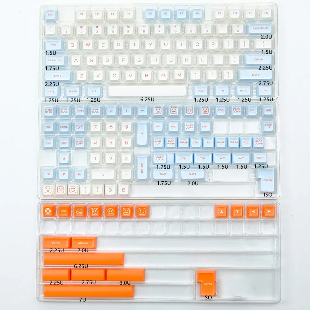 KBDiy GMK Monster Keycaps Custom PBT SA Profile 160 Key Caps ISO Mechanical Keyboard Keycap for MX Switches GMK67 G500 84/87/96