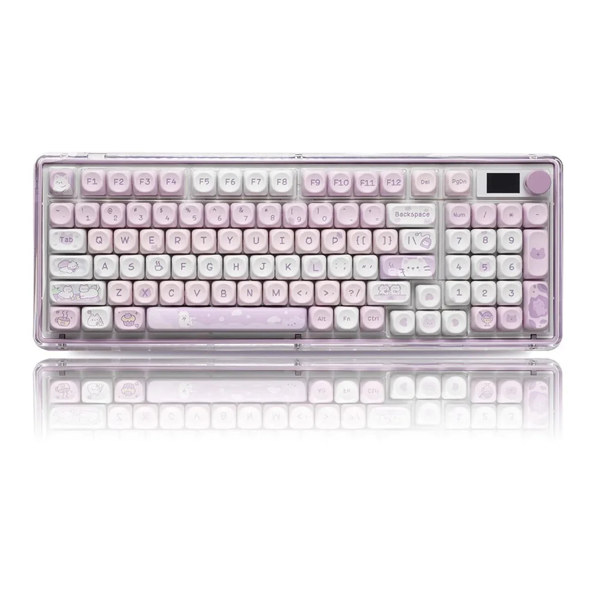 132Keys MOA Profile Keycaps Cartoon PBT Key Caps for 61/64/68/78/84/87/96/104/108 Keys Gaming Mechanical Keyborad MX Swtiches