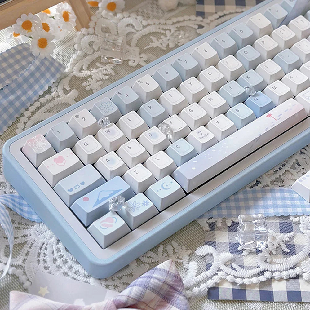 95 Keys Cherry Profile PBT Keycaps Love Letter Theme Key Caps for Gaming Mechanical Keyboard 61/64/68/75/84Keys GMK67 AULA F75