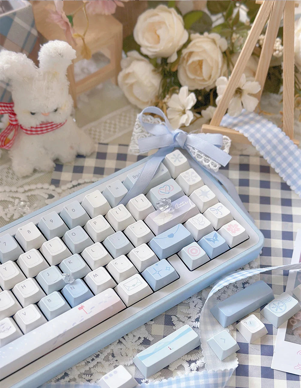 95 Keys Cherry Profile PBT Keycaps Love Letter Theme Key Caps for Gaming Mechanical Keyboard 61/64/68/75/84Keys GMK67 AULA F75
