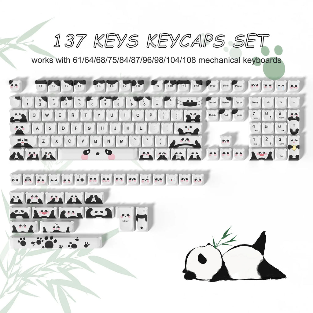 143 Keys Pink Cherry MOA Profile PBT Keycaps Customs Dye Sub Key caps for 61/87/104 Cherry MX Switch Gaming Mechanical Keyboard