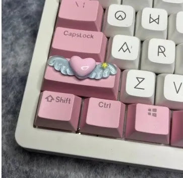 DIY Handmade Custom Bowknot l Wing Keycap Space 1.25U Alt Ctrl Cross Axis Game Mechanical Keyboard Keycap