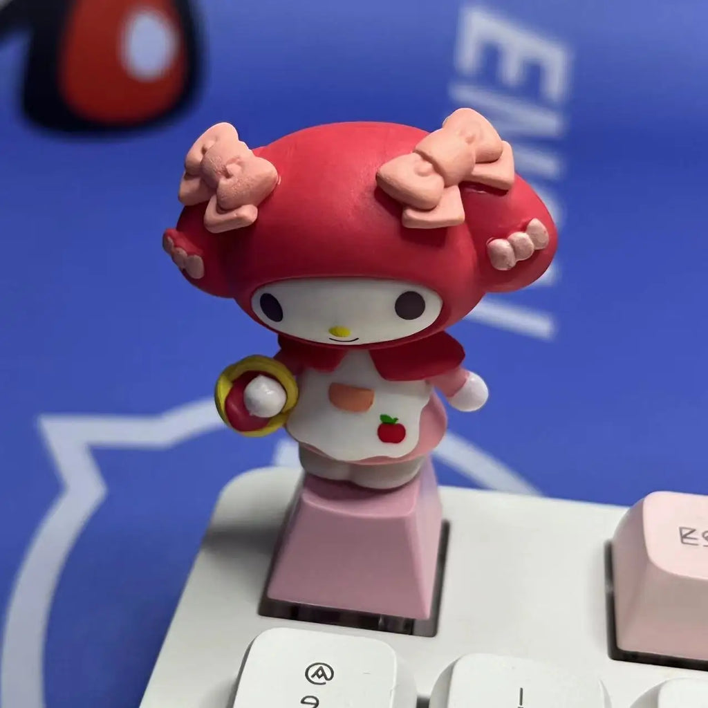Diy Keycap Kawaii Sanrio Kuromi My Melody Cute Cartoon Sublimation Creativity Resin Mechanical Keyboard Keycaps Personality Gift