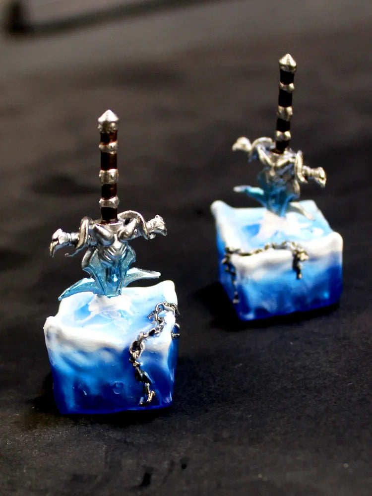 Anime Keycaps Frostmourne Resin Key Caps Mechanical Keyboard Caps Personalized Artisan Keycap Pc Accessories Gift Korean Keycaps