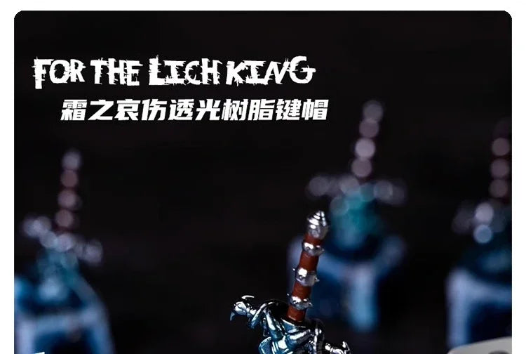 World of Warcraft Frostmourne Key Cap 3D Resin Keyboard Caps Custom MX Switch Handmade Anime Key Caps Mechanical Keyboard Gift