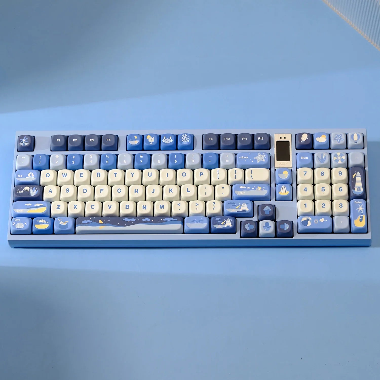 Watch the Sea Theme Keycaps MOA Profile Keycap PBT Dye Sublimation Keycap For MX Mechanical Keyboard 61/67/68/75/87/980