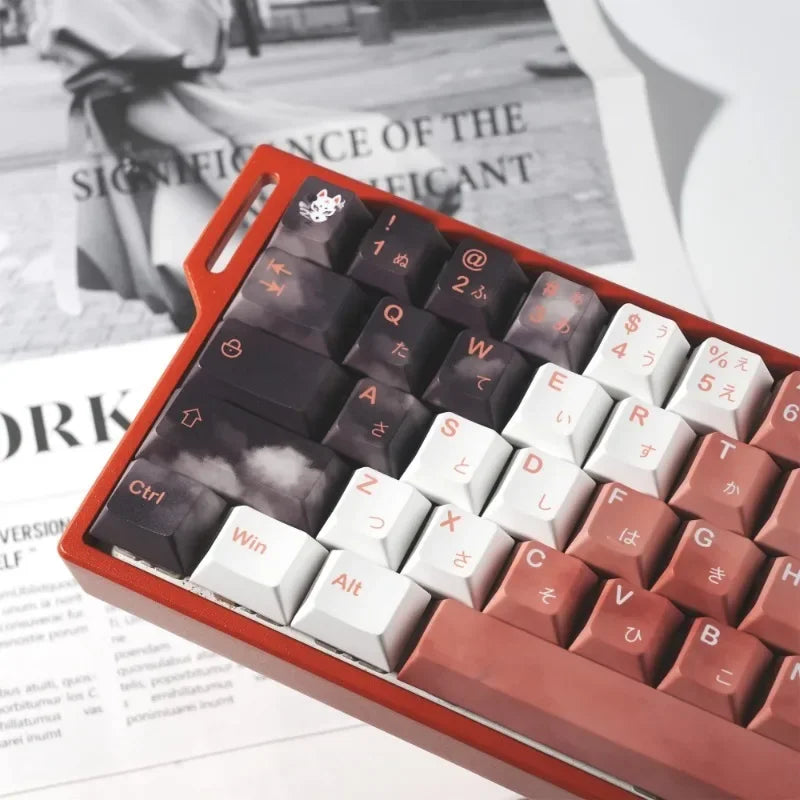 Keycaps for Keyboard with Japanese Layout Anime Keycaps PBT Dye-Sublimation Thick Keycaps Cherry Profile133 134 135Keys