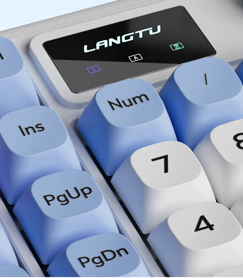 LANGTU L98 Membrane Keyboard Tri-mode Wireless Gasket Structure RGB Multifunctional Knob Customized Gaming Keyboard Pc Accessory