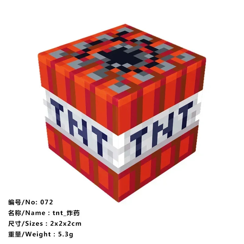 10pcs Minecraftinglys Magnetic Blocks Anime Children Puzzle Assembled Toy Doll Mini Magnetic Cube Model Kids Construction Toys