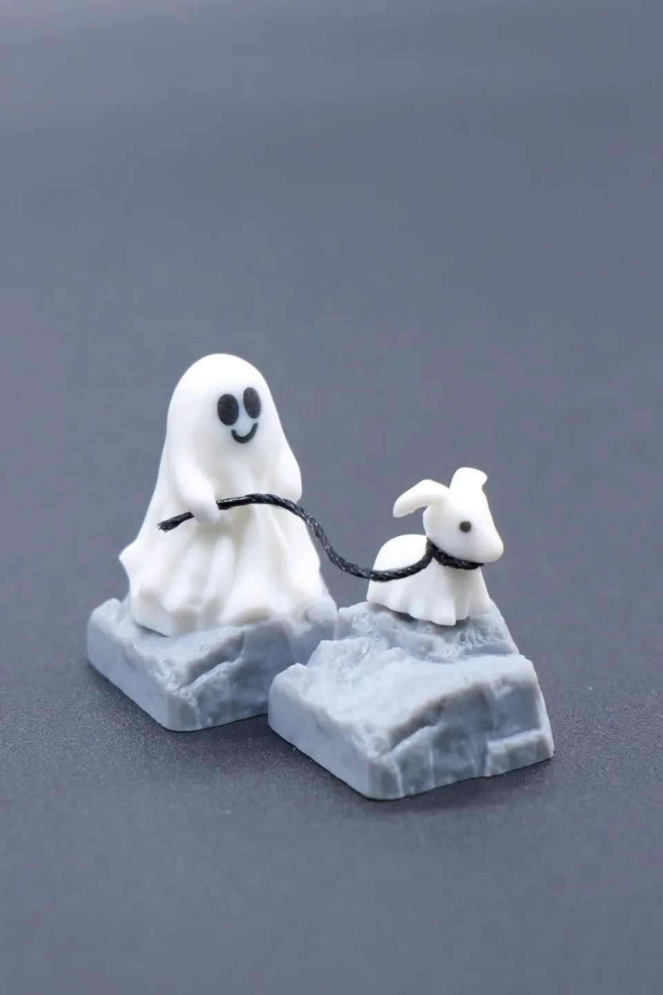 Ghost Dog Theme Keycap Resin Personality Custom Magnetic Keyboard Cap Cherry MX 1U KeyCap for Mechanical Keyboard Accessories