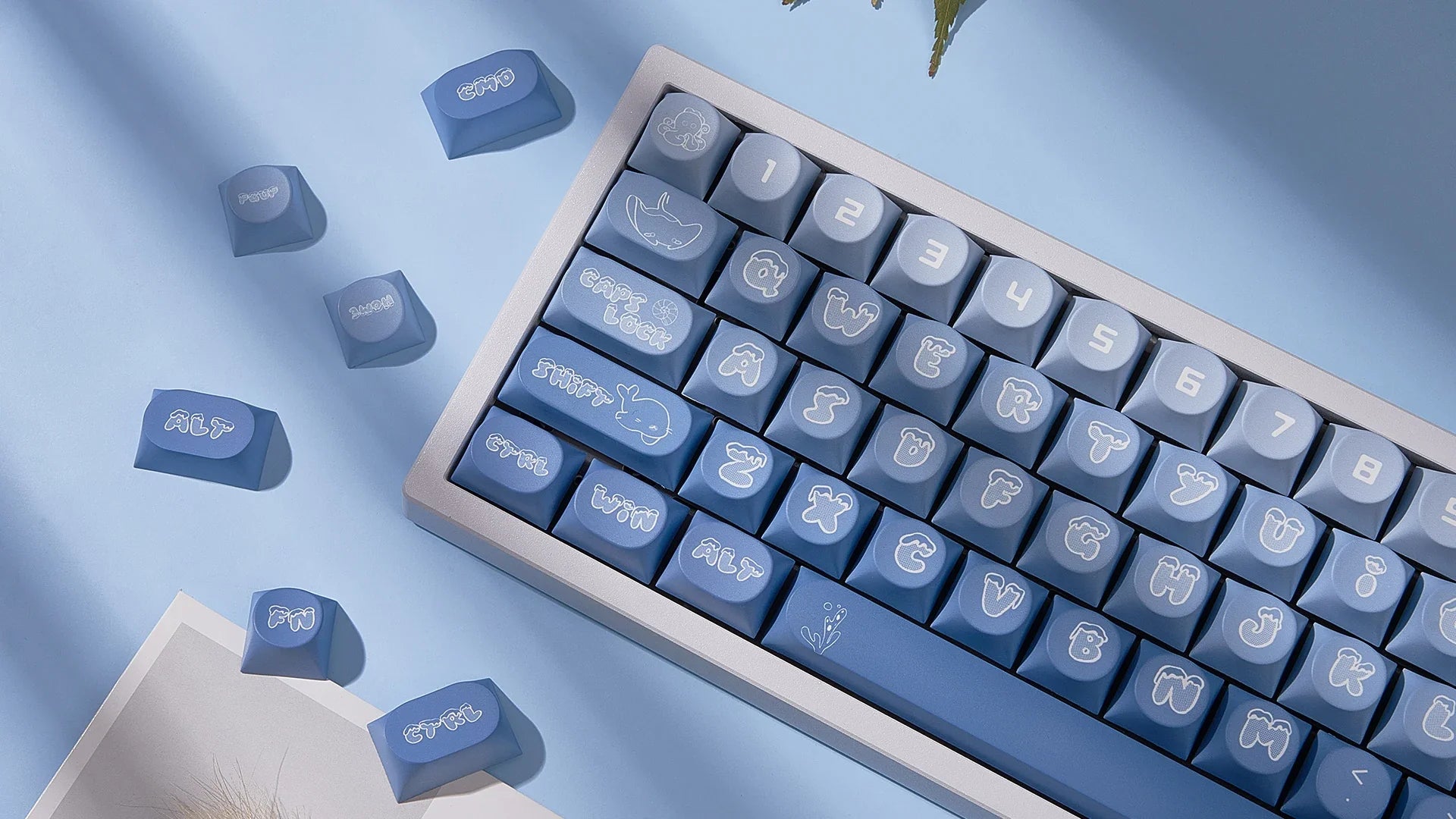 Transparent Keycaps PC 170 Keys Set for Mechanical Keyboard Keycap Accessories Personalized Customization DDA Profile Keycaps