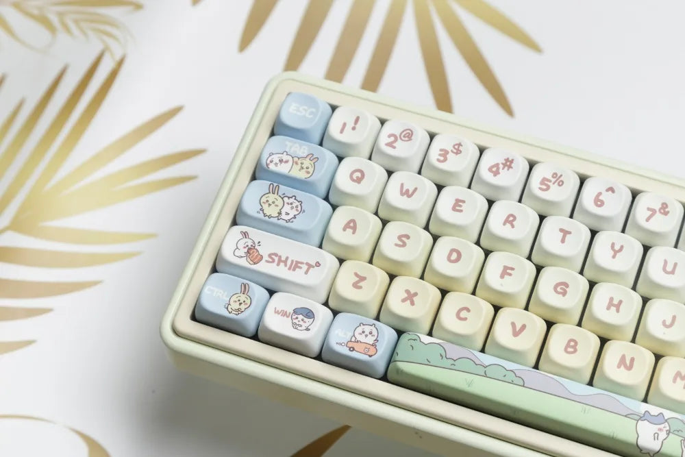 144 Keys Xiaoba Keycaps PBT Keycaps Five-sided Sublimation MOA Profile Keycaps For MX Switch Gaming Mechanical Keyboard Keycap
